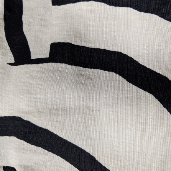 Black and white patterned Tibi mini skirt size 2 - Picture 2 of 5